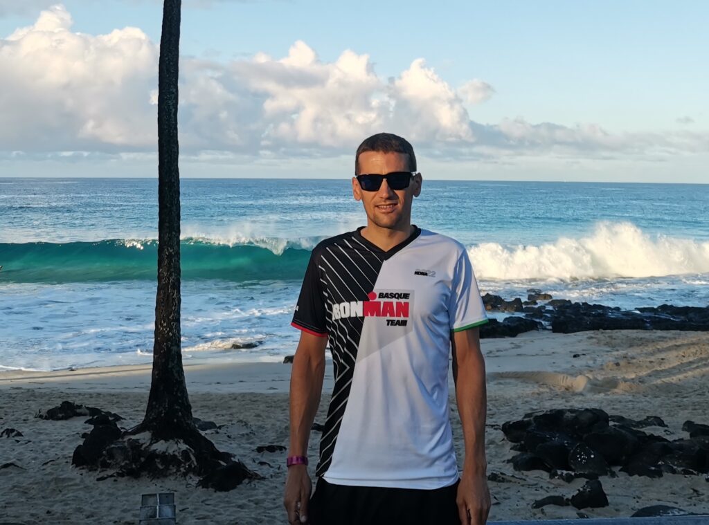 Mikel Mujika en Kona (Hawaii)